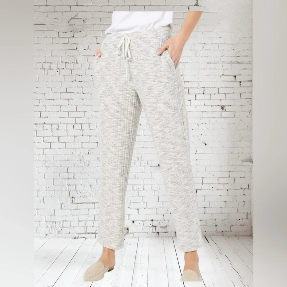Susan Graver Gray Track Pants 4XP NWT | Modern Comfort Easy Luxe Style